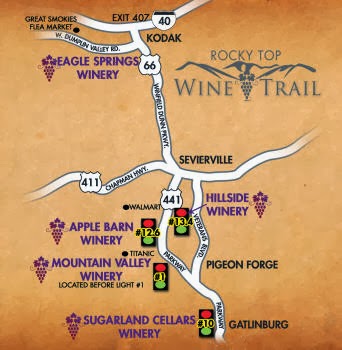 Rocky Top Wine Trail - Pigeon Forge, TN