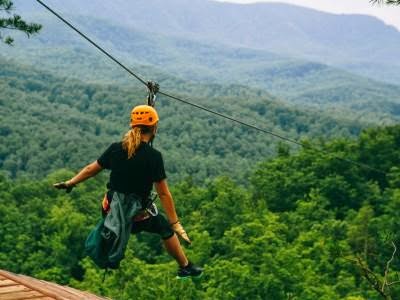 Zipline at ClimbWorks Canopy