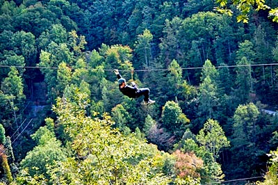 Ziplining in the Great Smoky Mountains