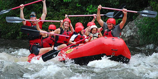Whitewater rafting near Gatlinburg