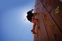 Wall climbing outdoor adventure