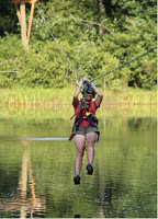 Zipline over the Pigeon River in Tennessee