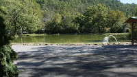 big rock dude ranch fishing pond