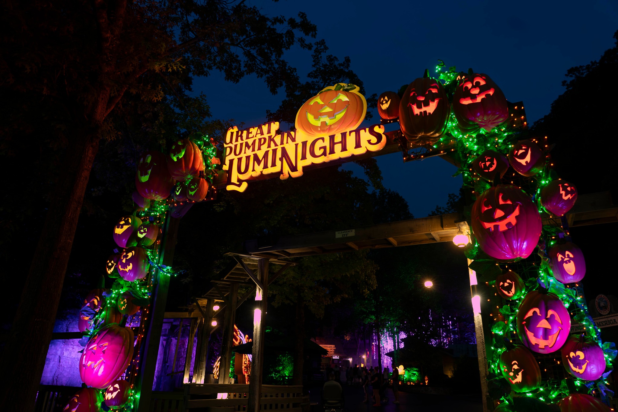 LumiNights Arch Dollywood Harvest Festival