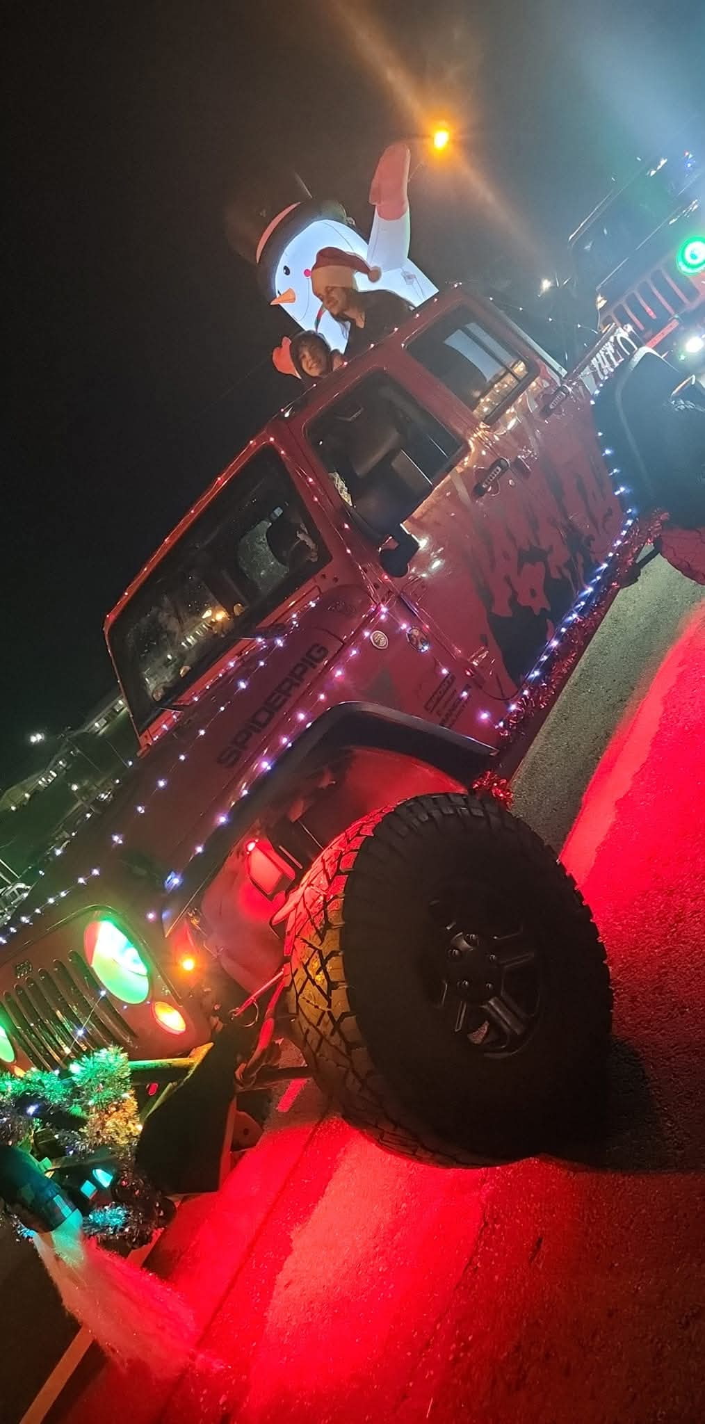 Jeep Wrangler Christmas Lights