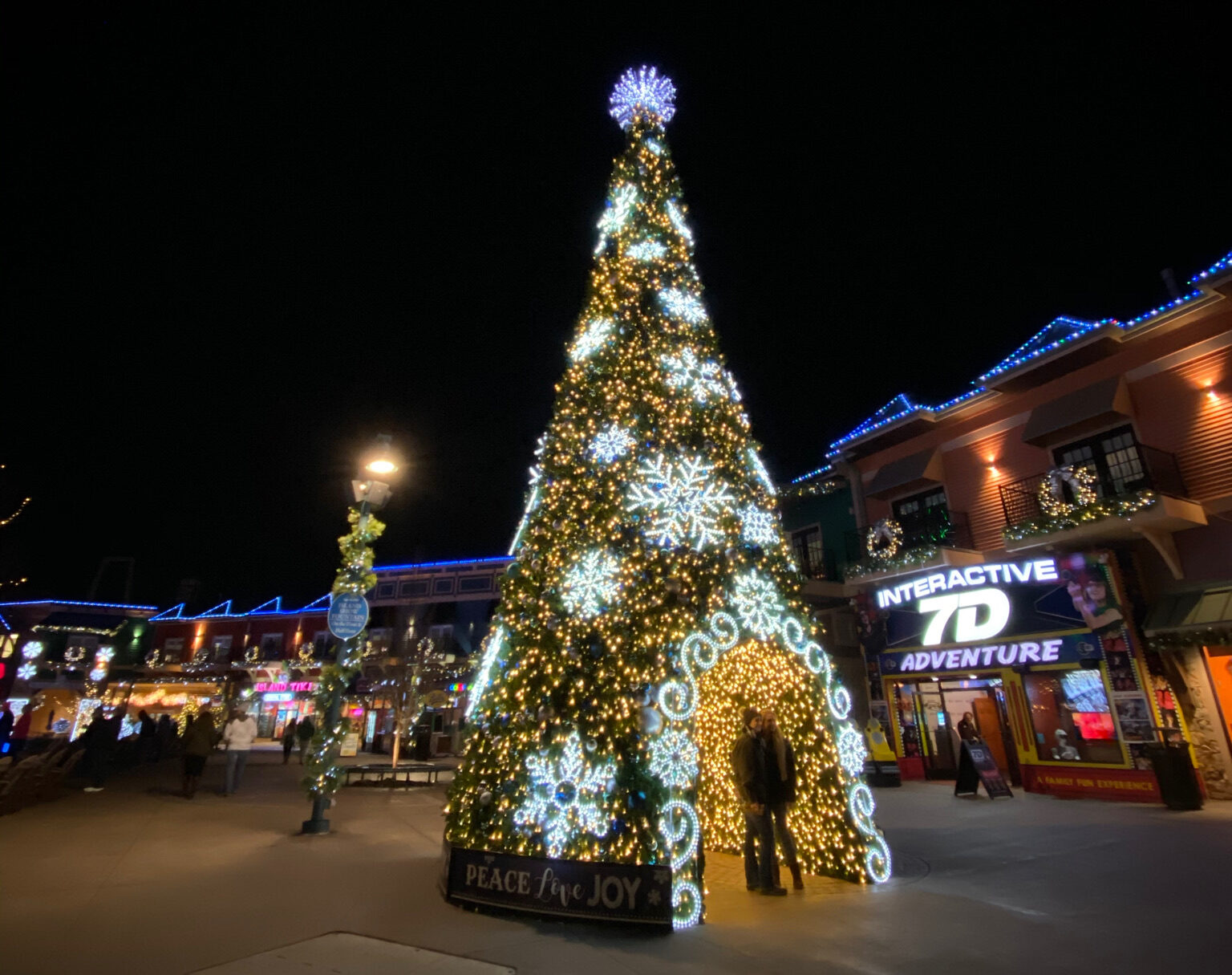 Christmas Decorations at The Island in Pigeon Forge