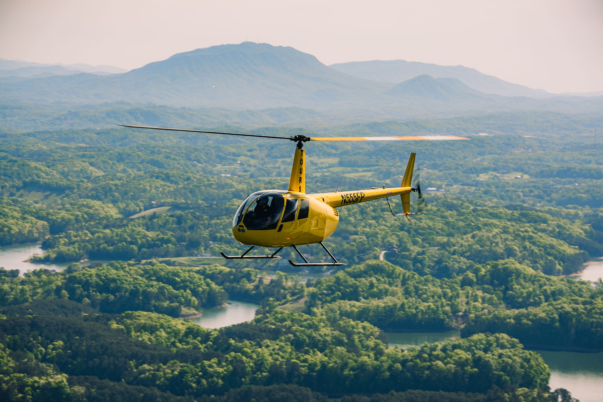 Scenic Helicopter Flying in The Smokies