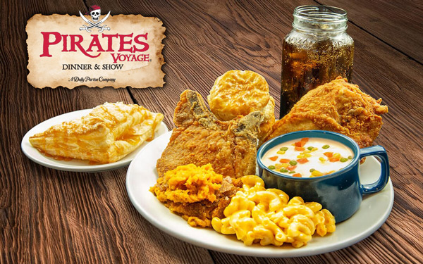 Pirates Voyage Dinner & Show Food
