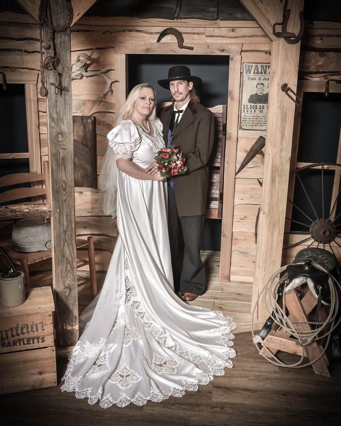 Wedding Photos in The Smokies at Four Bandits Old Time Photo