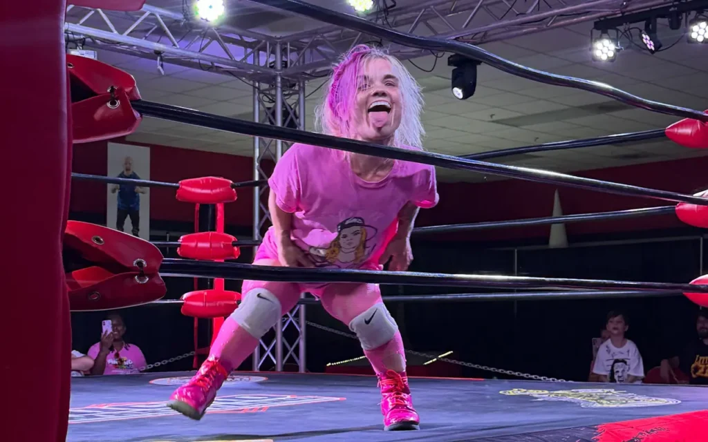 Woman Wrestler at Micro Wrestling Federation