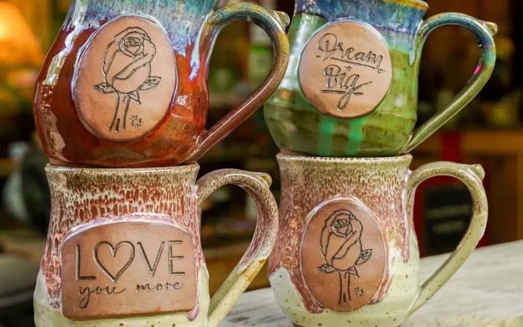 Alewine Pottery Love Mugs