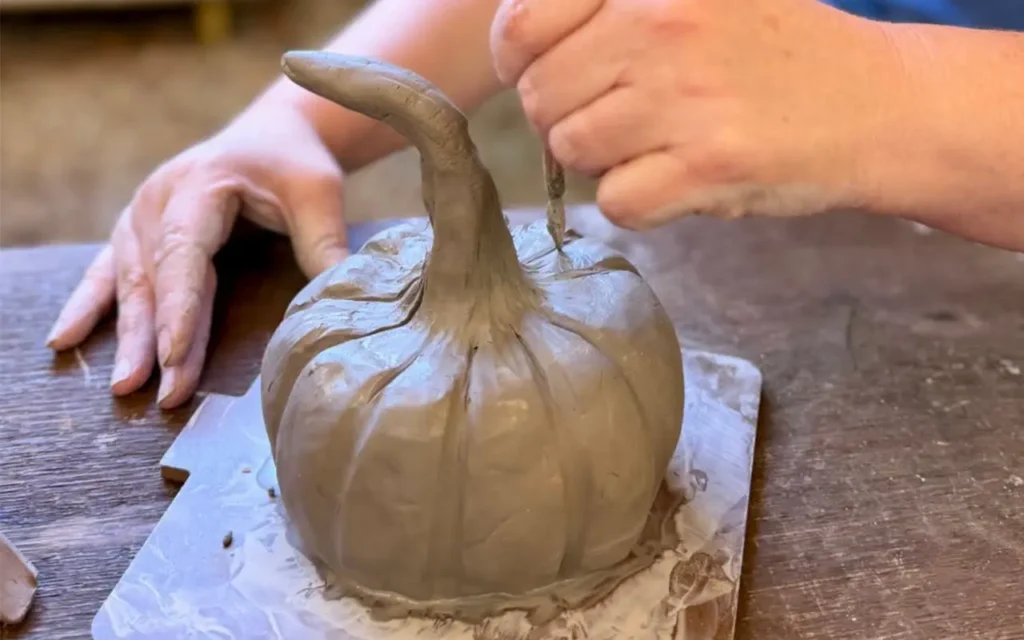 Alewine Pottery Making Pumpkin