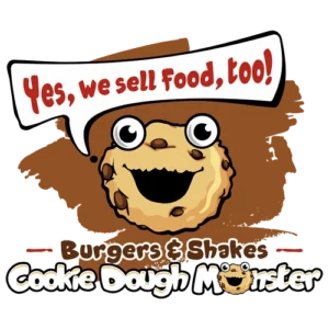 Cookie Dough Monster Burger & Shakes logo