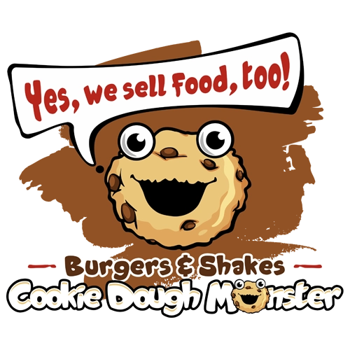 Cookie Dough Monster Burger & Shakes Logo