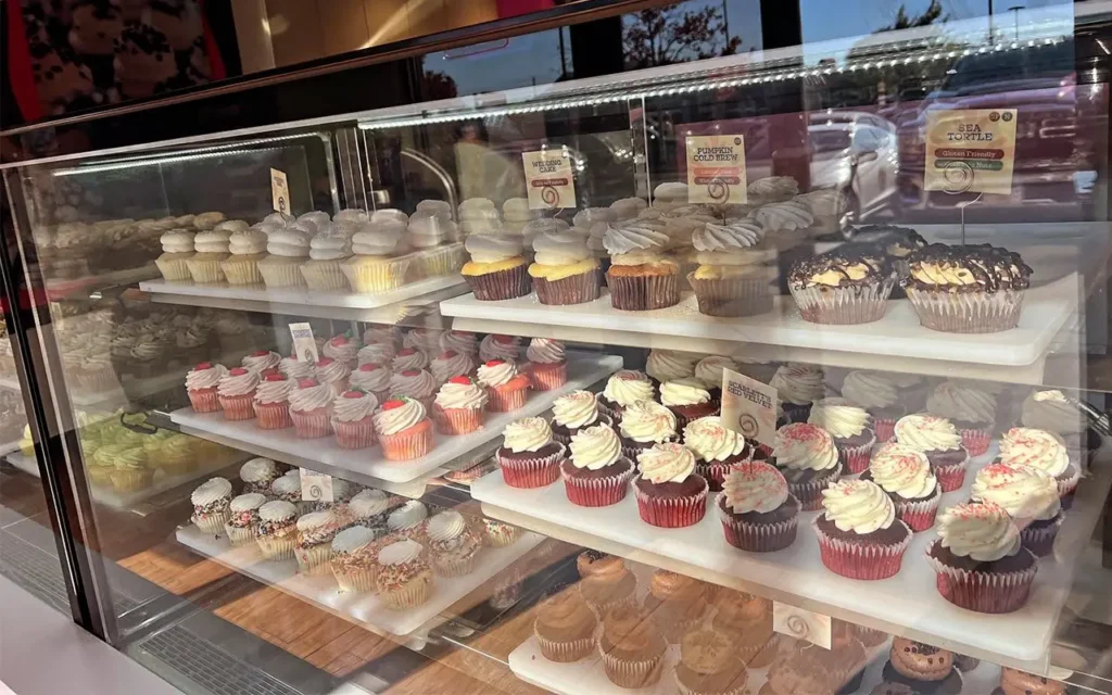 Cupcake Display at Gigis Cupcakes