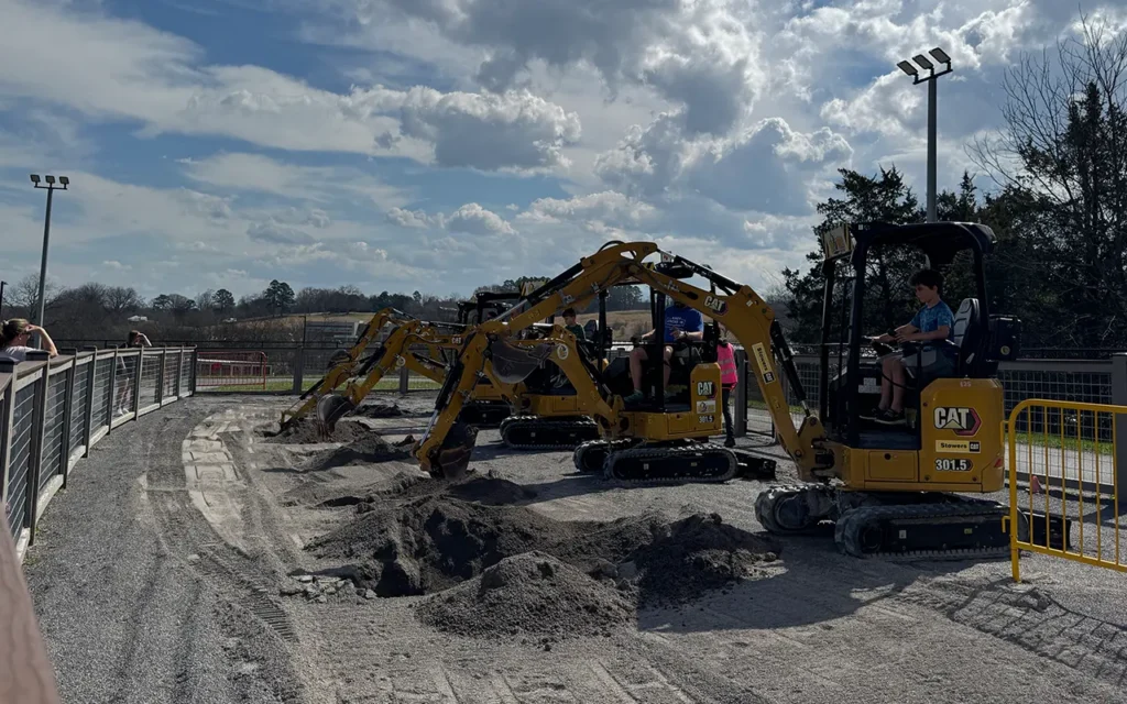 Digging with Tractor at Dig N Zone Theme Park