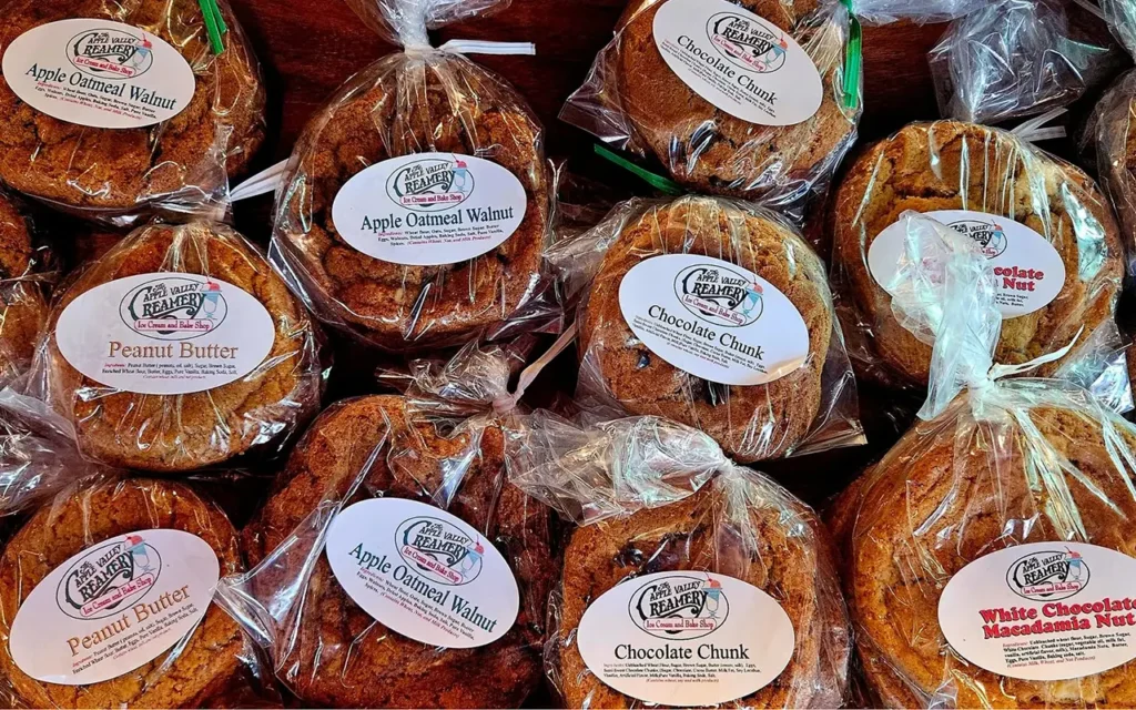 Fresh Baked Cookies at The Apple Valley Creamery