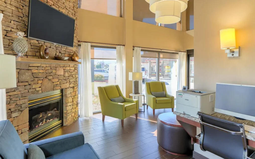 Lobby at Comfort Inn and Suites Pigeon Forge