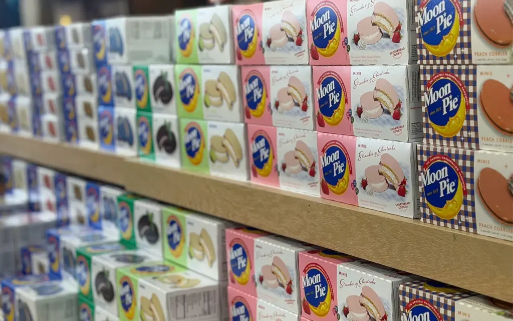 Moonpies on Shelf at Moonpie General Store