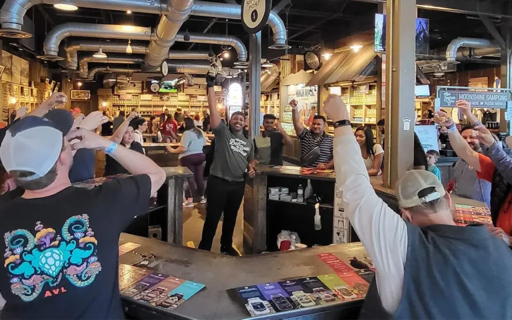 Moonshine Tasting Group at Sugarlands Distilling Company