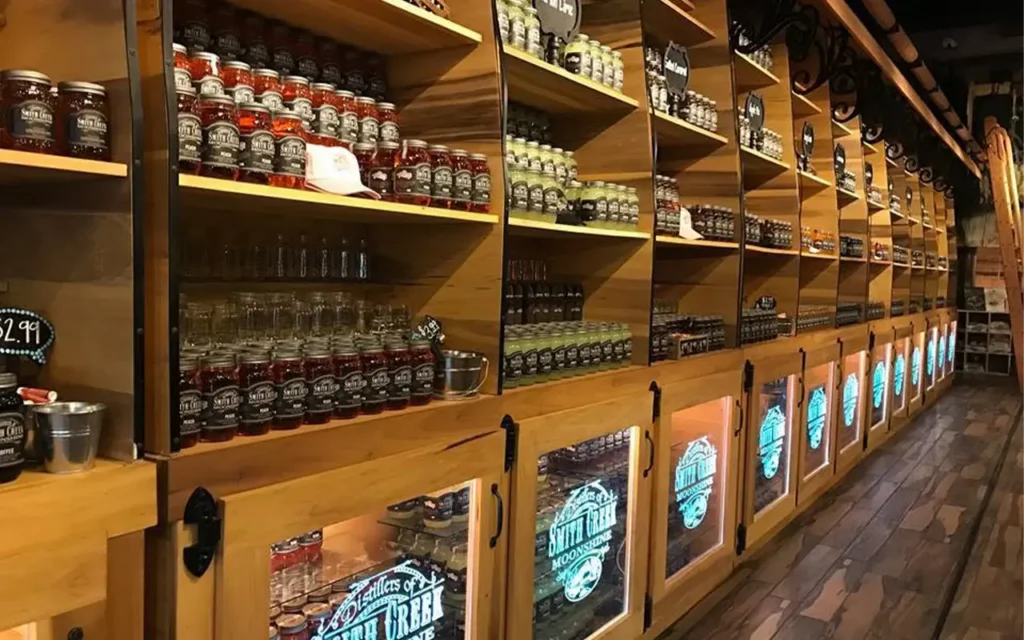 Moonshine on Display at Smith Creek Moonshine