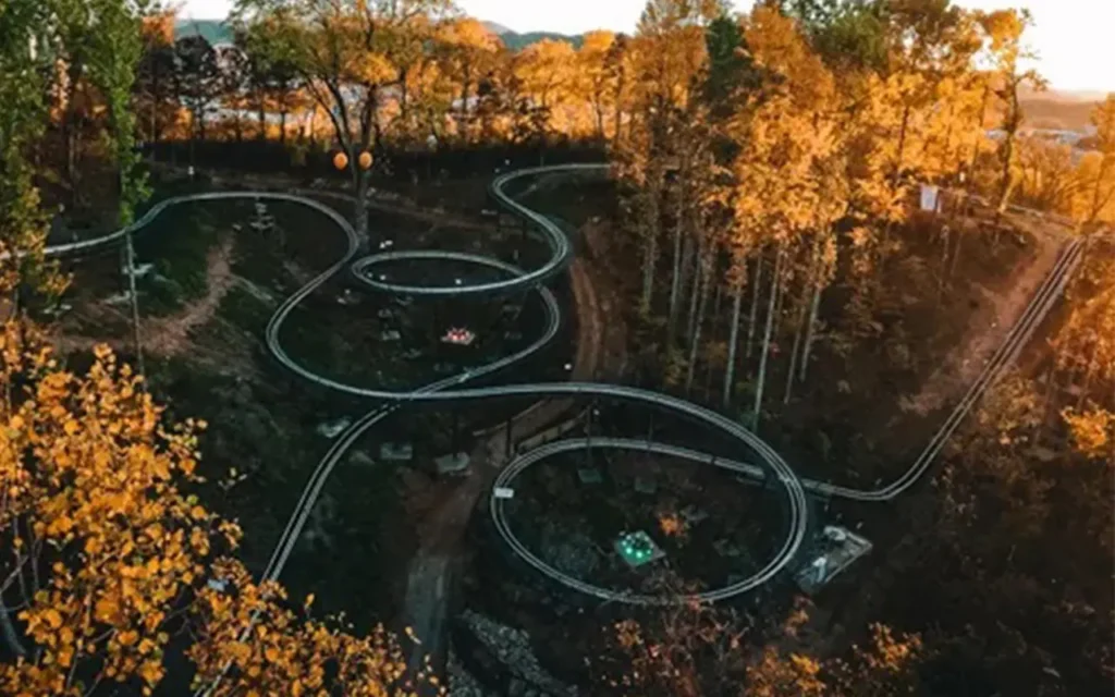 Mountain Coaster Track at Lost Mine Mountain Coaster and Mini-Golf