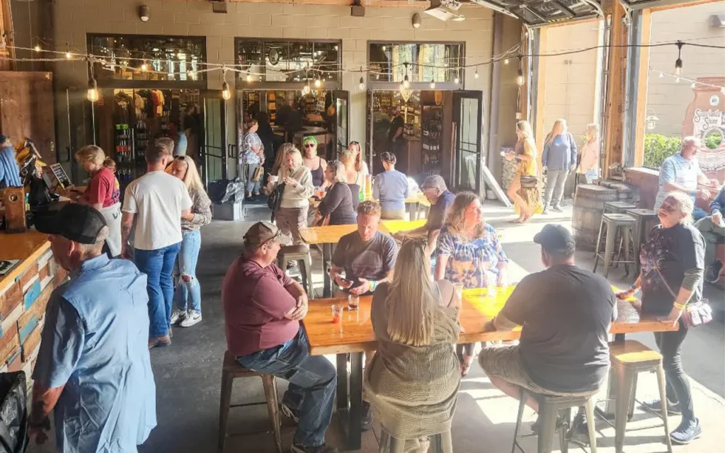 Outdoor Patio Bar at Sugarlands Distilling Company