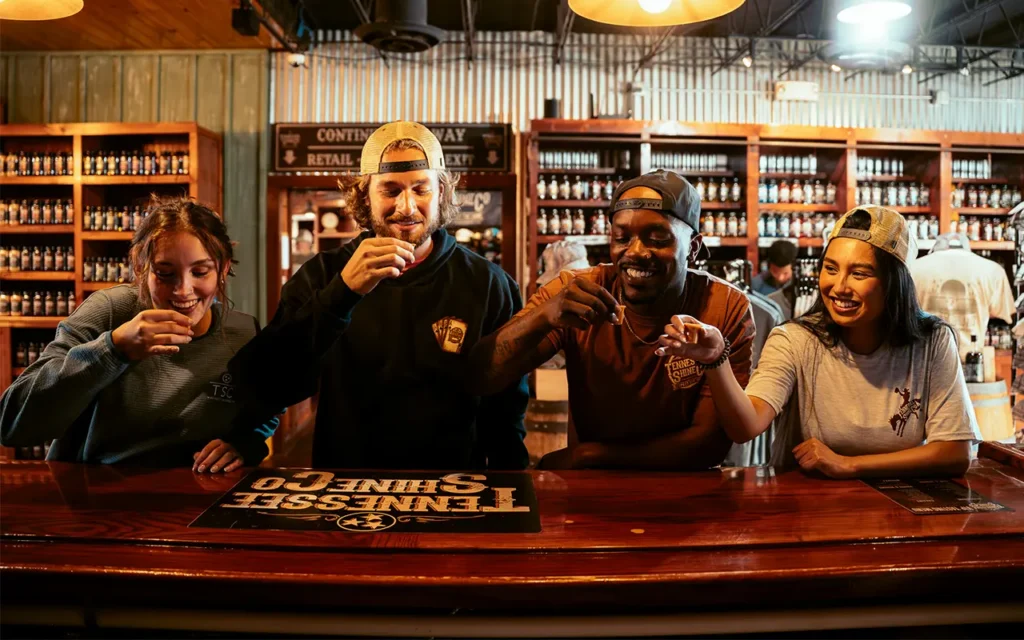 People Moonshine Sampling at Tennessee Shine Co