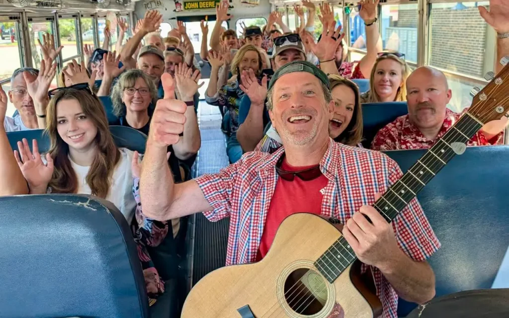 People on Bus Tour at Redneck Comedy Bus Tour
