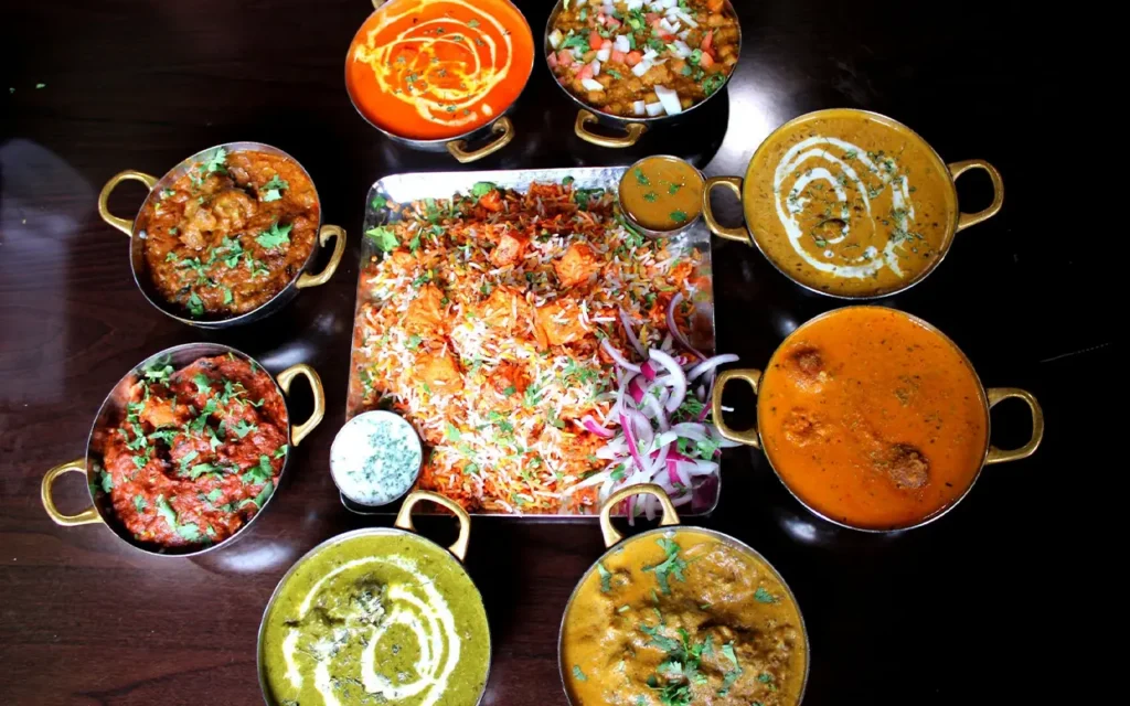 Table Of Food at Spice Express Indian Kitchen
