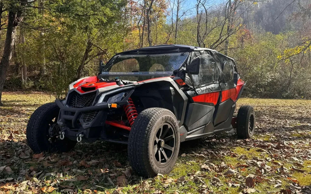 UTV Parked In Grass at RideOn UTV Rentals