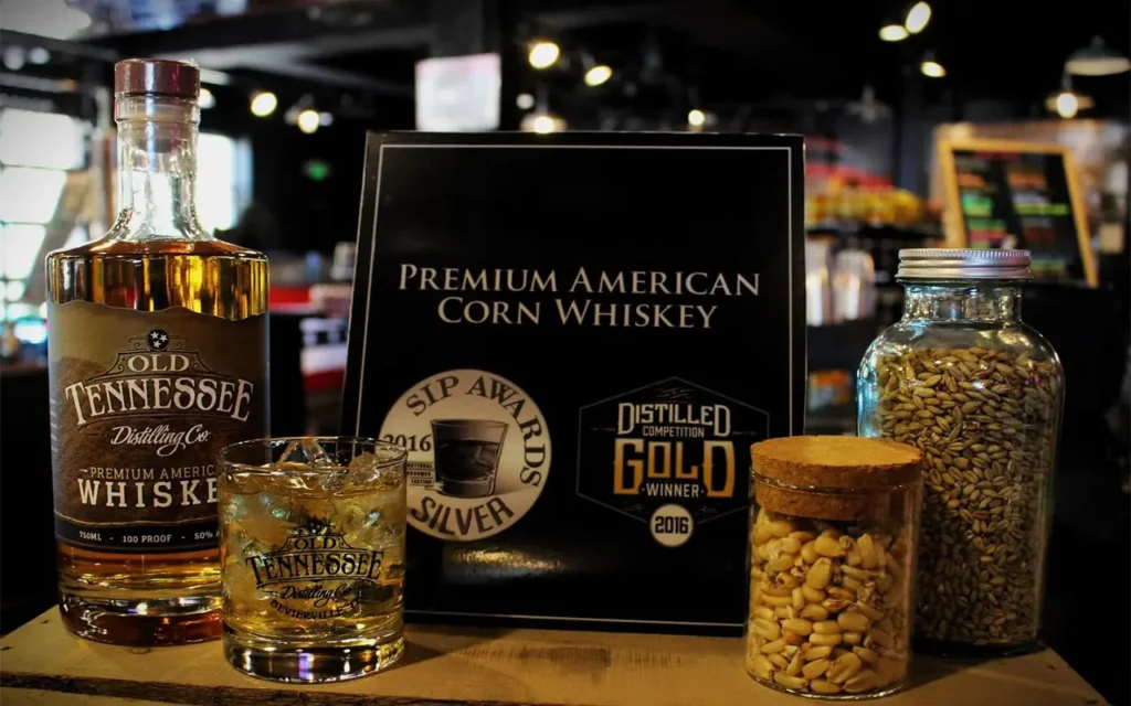 Whiskey Display At Old Tennessee Distilling Co