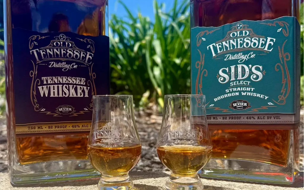 Whiskey Samples on Display At Old Tennessee Distilling Co