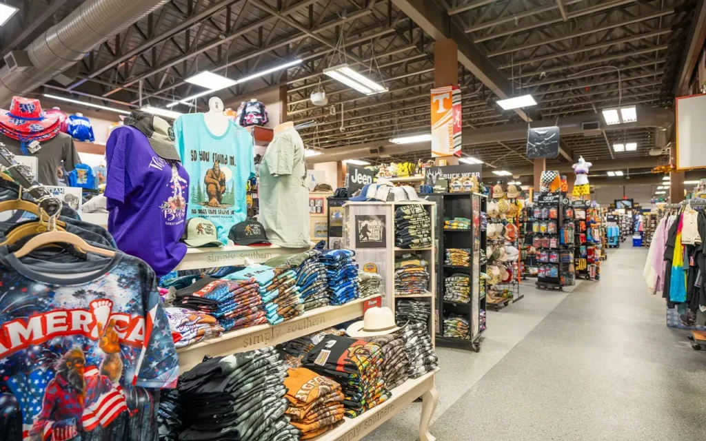 souvenir shopping at Three Bears General Store