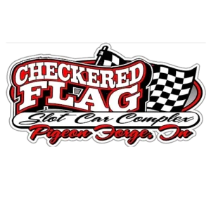 The Checkered Flag Slot Car & RC Complex logo