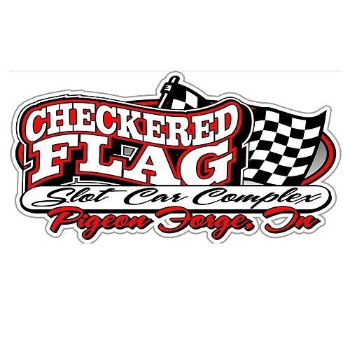 Checkered Flag Slot Car Racing Logo