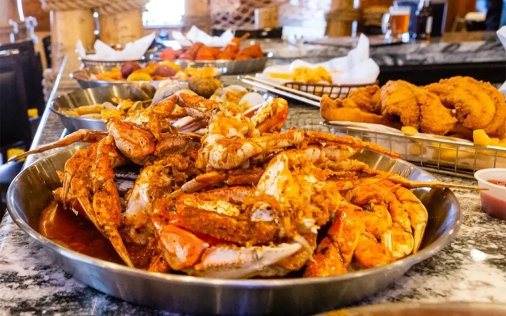 Storming Crab Boil on Table