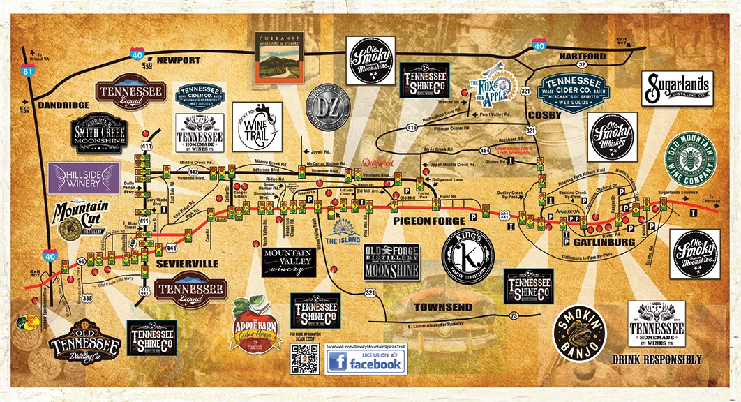 Smoky Mountain Spirits Trail Map 2026